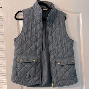 Artisan NY blue vest with gold detail